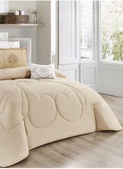 7 Piece Microfiber Comforter Set King Size 240x260 cm Beige - pzsku/Z0D440B3413635DE3EFE9Z/45/_/1711117655/ab5f559c-c7ae-421a-8f41-1054b363c680