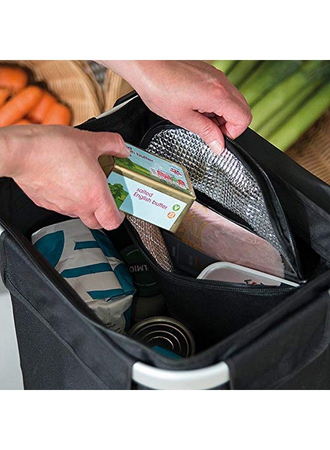 Inditradition Shopping Trolley Bag | Foldable Grocery Shopping Cart with Wheels, 54x24 CM (36 Liter Bag) - Black - Image 5