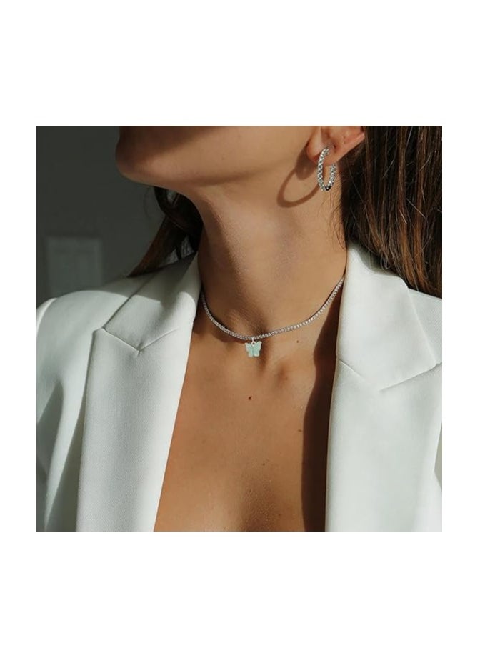 Generic - VIROMY Dainty Butterfly Pendant Necklace for Women 18K Gold filled Minimalist Cubic Zirconia Butterfly Pendant Cute Gold Chain Necklaces for Women - Image 1