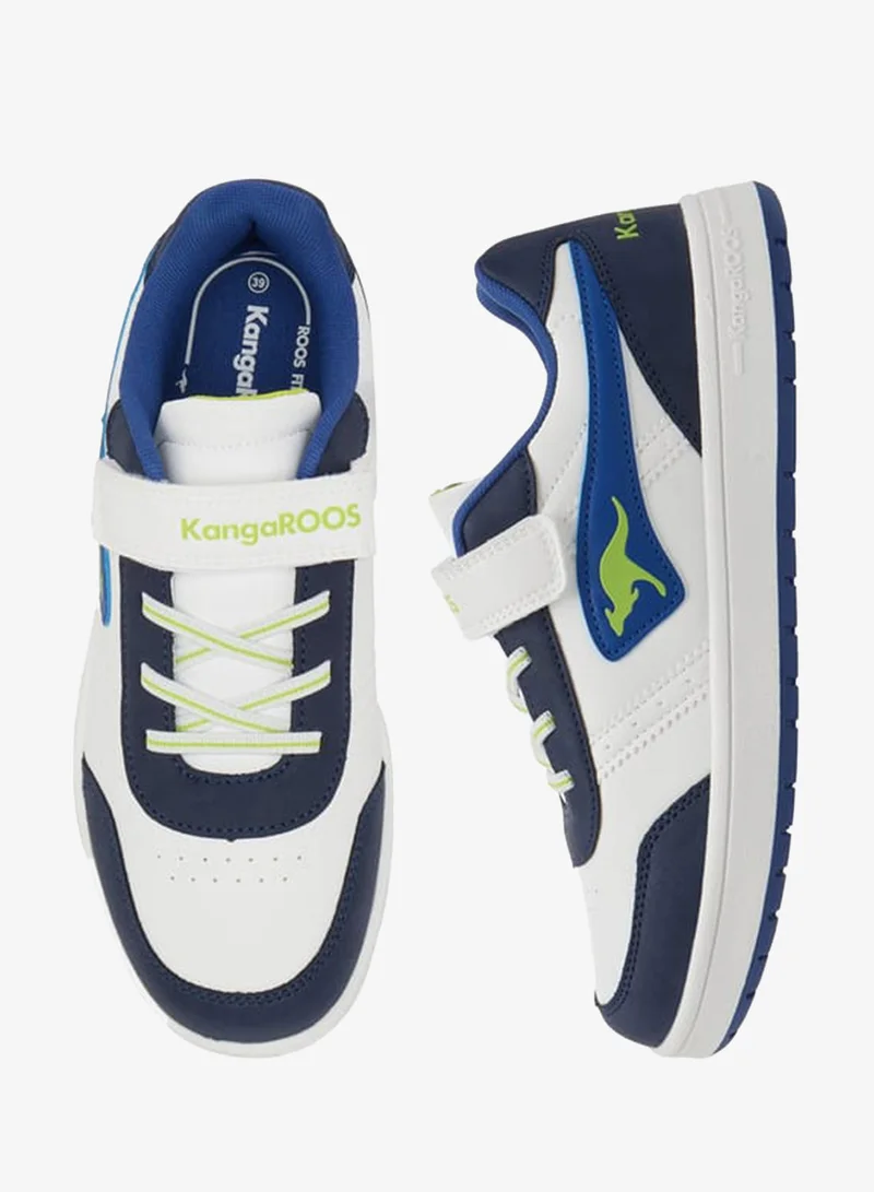 kangaROOS Women's Logo Detail Sports Shoes with Hook and Loop Closure