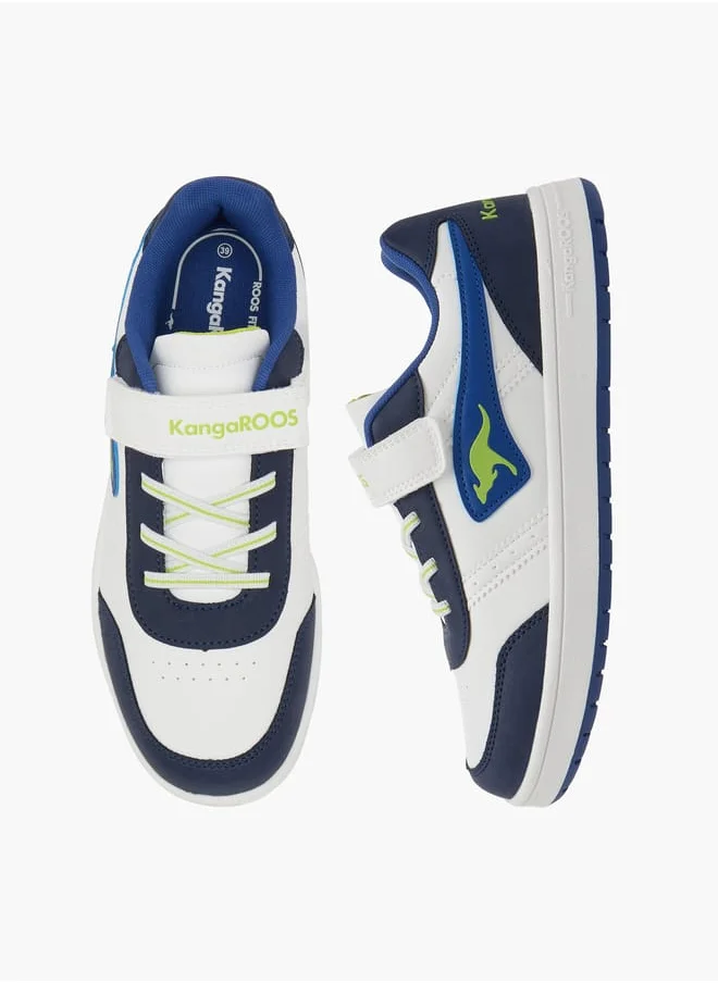 كانغاروس Women's Logo Detail Sports Shoes with Hook and Loop Closure