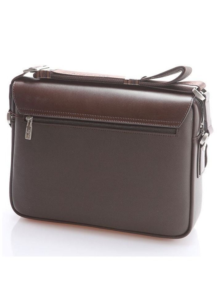 KANGAROO KINGDOM Men's Horizontal PU Shoulder Bag Messenger Bag - Image 3