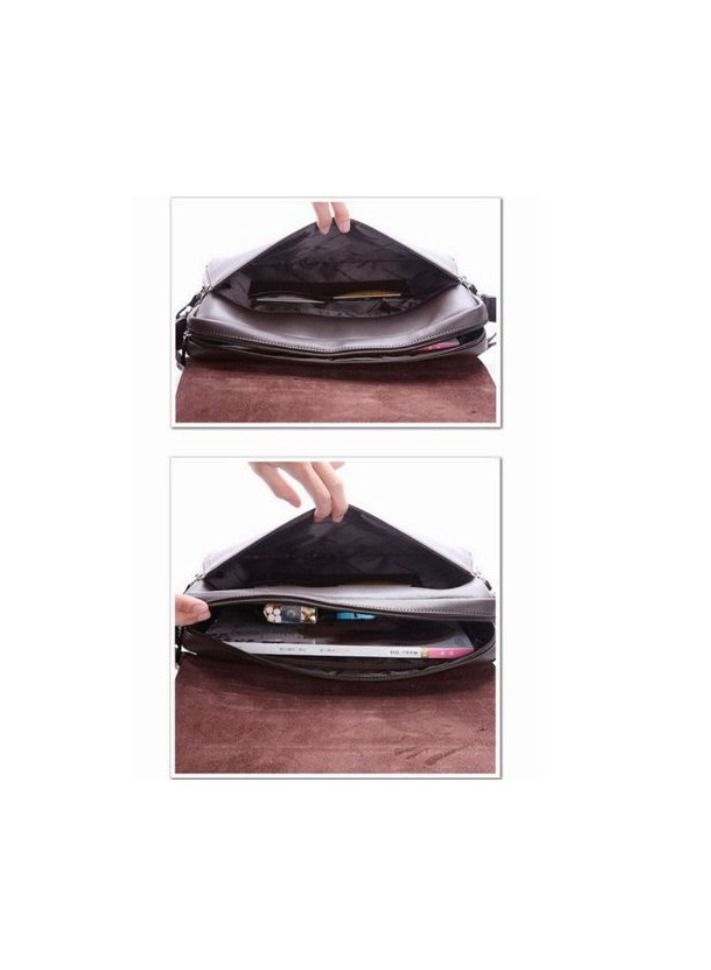 KANGAROO KINGDOM Men's Horizontal PU Shoulder Bag Messenger Bag - Image 4