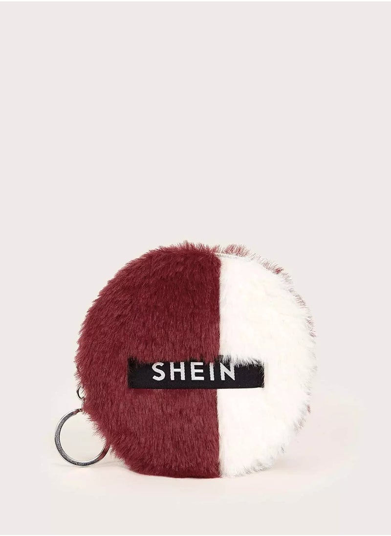 Generic Colorblock Fluffy Coin Purse  - Image 3