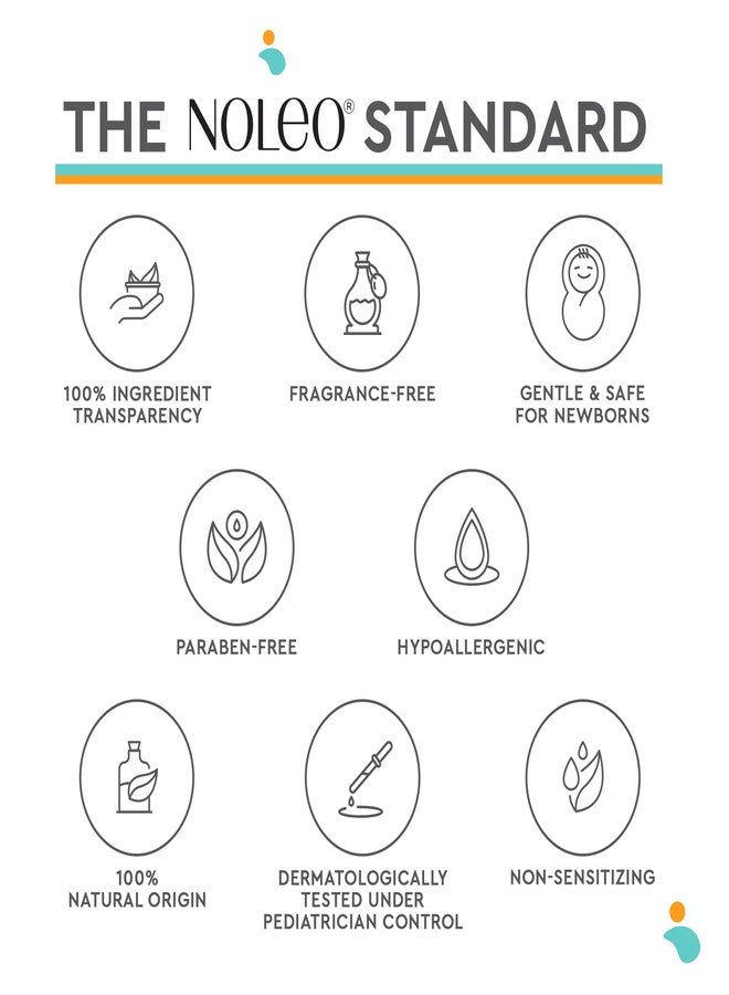 NOLEO 3-in-1 Diaper Care - Baby Cream, Cleanser & Lotion Organic - Diaper Rash - Rash Ointment - Cream to Clean, Moisturize & Protect Skin Made in France, 24 oz - Image 5