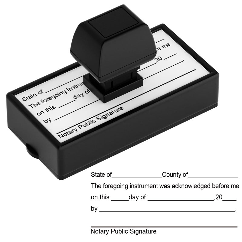 WAHXIAOSW Notary Stamps, Notary Acknowledgement Stamp, Notary Supplies That are Easy to Store, Notary Stamp, Notary Seal - Image 1