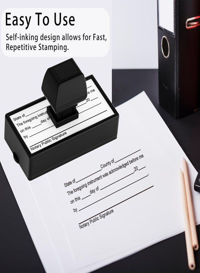 WAHXIAOSW Notary Stamps, Notary Acknowledgement Stamp, Notary Supplies That are Easy to Store, Notary Stamp, Notary Seal - Image 4