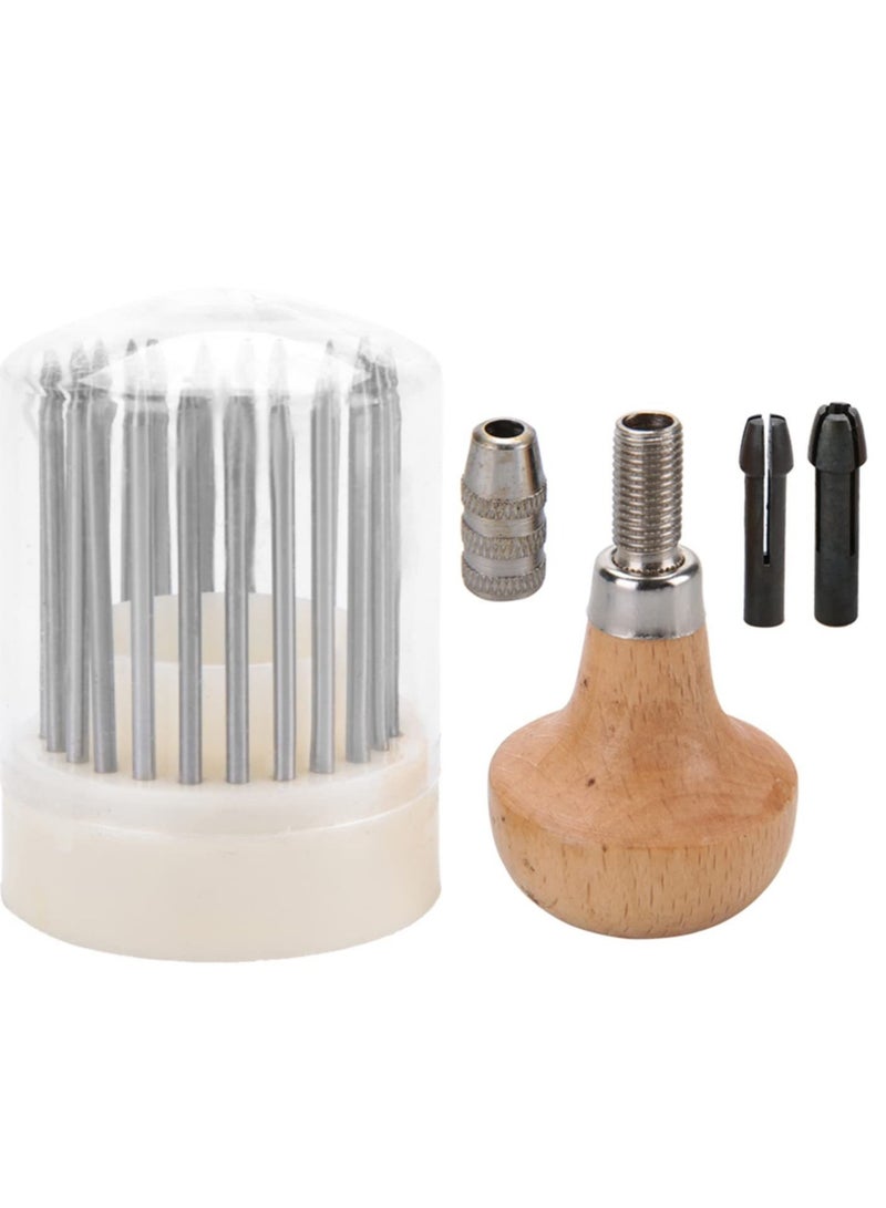 Excefore Jewelry Graver Tool, Diamond Bead Grain Tool, Metal Beading Tools Set Engraving Bead Grain Tool Diamond Stone Beads Setting Graver Jewellery Graver Tools for DIY Crafting Jewelry Making - Image 1