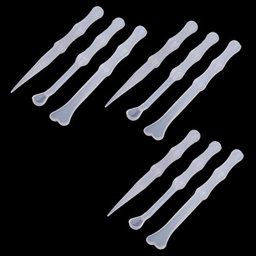 DonLeeving Luckycivia 9 Pcs Silicone Mold Glue Tools Sticks, Color Modulation Mixing Spoon, Mixing Stirrers for Epoxy Resin Jewelry Making Tool Craft - Image 1