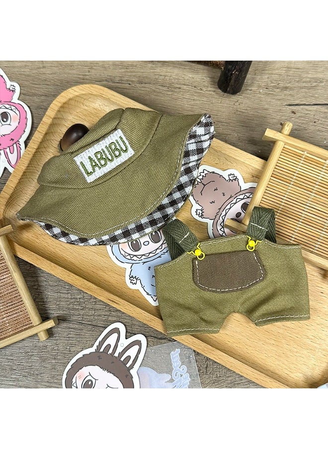 LABUBU LABUBU Universal Doll Outfit – Pocket Hunter Set with Fisherman Hat & Overalls – Fits Gen 1 & 2 Plush/Vinyl Dolls (Doll Not Included)  - Image 2