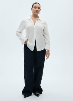 MANGO Regular Linen Shirt  - Image 1