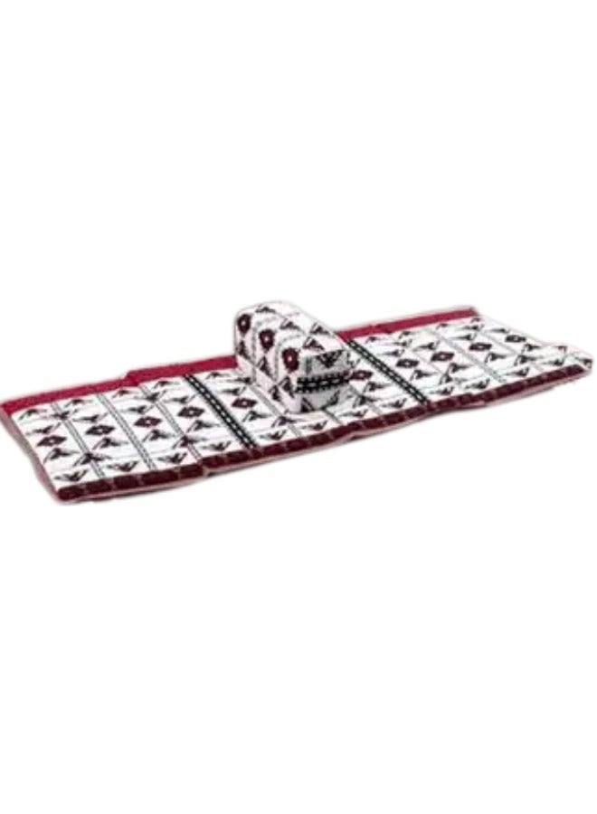 SMART HOME Carpet and rug with excellent backing, padded and soft to the touch, with beautiful patterns, double stitching, 20 mm lining and waterproof Tanzanian fabric underneath, sitting mat with a heavy backrest of 8 mm, 1 mm square tubes 5X80X200 cm - Image 2