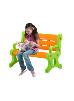JSAITOYS Colorful Leisure Preschool Long Bench Children Plastic Park Chair  - Image 1