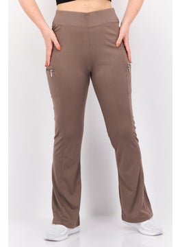Women Sportswear Fit Training Pants, Brown