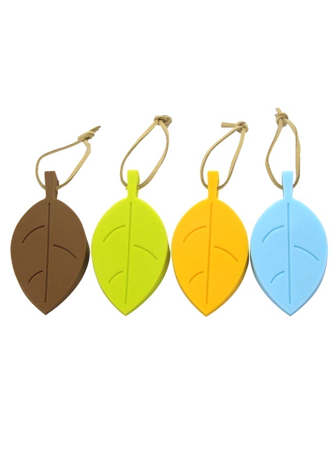 4-Piece Leaf Shape Door Stopper Set Multicolour - Image 1