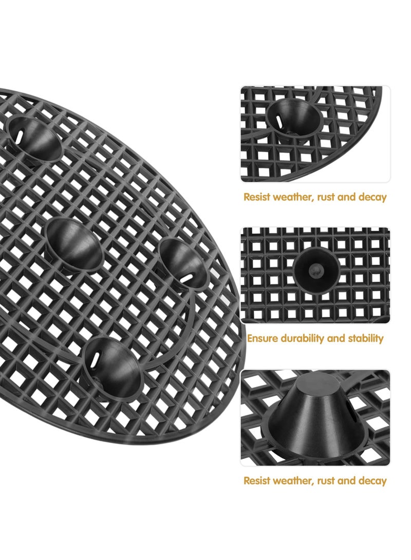 Excefore Potted Plant Stands Patio & Deck Floor Protector (Set of 6) 12 inches Perfect Plant Trivet to Prevent Rot and Damage on Deck or Patio Floors Short - Image 2