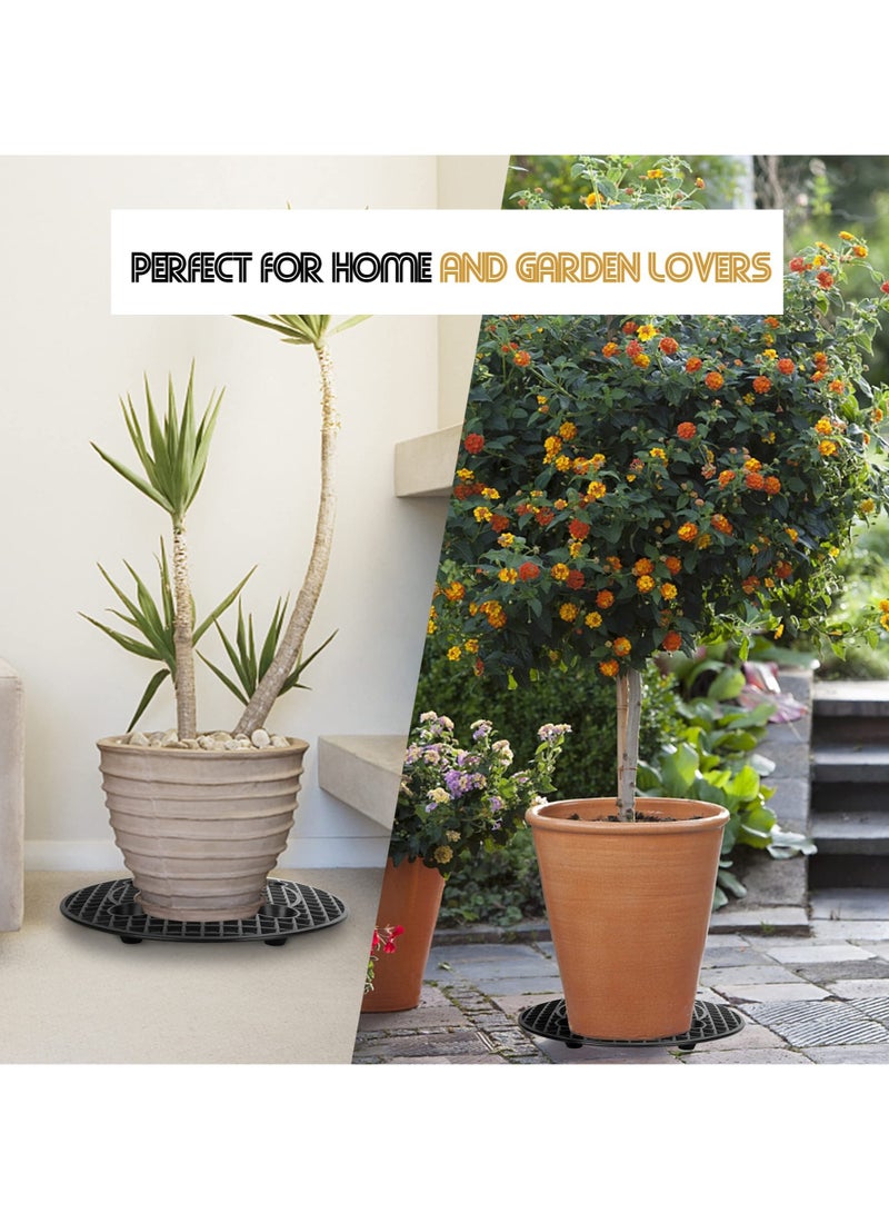 Excefore Potted Plant Stands Patio & Deck Floor Protector (Set of 6) 12 inches Perfect Plant Trivet to Prevent Rot and Damage on Deck or Patio Floors Short - Image 5
