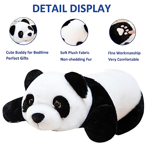 Hronsa Weighted Stuffed Animals 393 286lbs Panda Plush Toy Cute Panda Weighted Plush Animals Pillow Gifts for Kids Adults Birthday Valentines Day - Image 5