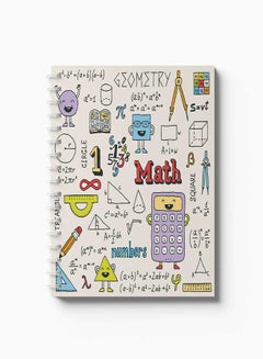 Maths Boxes Notebook LOWHA Spiral 60 Sheets Squares Math Notebook for School, Study, Work ...