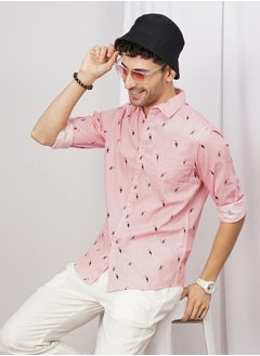 The Indian Garage Co Men Regular Fit Fauna Printed Full Sleeves Spread Collar Casual Shirt  - Image 1