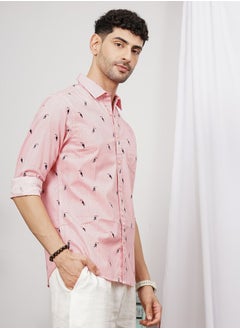 The Indian Garage Co Men Regular Fit Fauna Printed Full Sleeves Spread Collar Casual Shirt  - Image 4