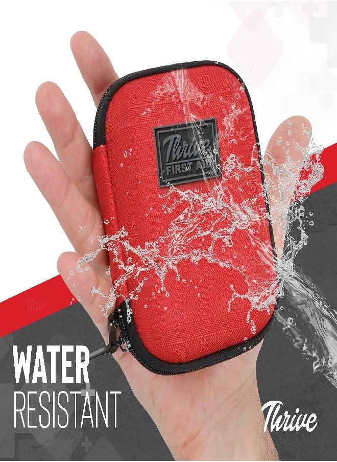 THRIVE - Thrive Travel Essentials Mini First Aid Kit - 66 FSA HSA Approved Products Includes Multi-Sized Bandage, Wipes, Safety Pins, and More (Shell) - Image 1