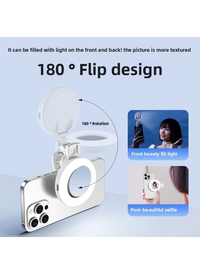 General - Mobile Phone Beauty Selfie Pocket Fill Light Artifact Portable Live Universal Charging Soft Light Wholesale-Specification:D6 Upgraded Model 【super Cost-effective】 - Image 1