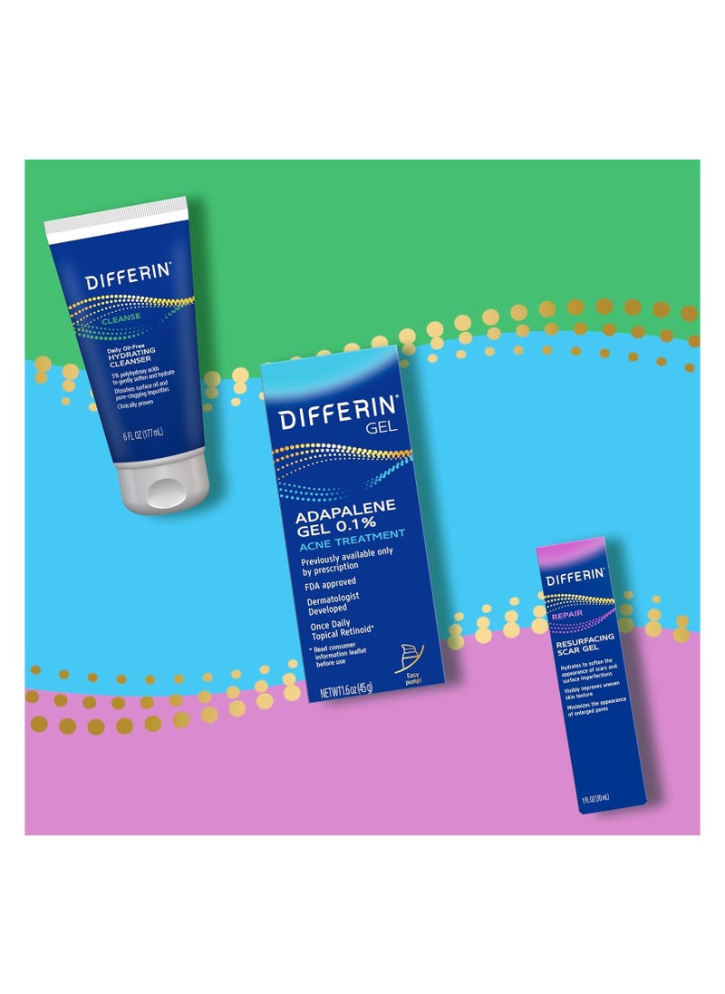 differin - جل ديفرين لعلاج ندبات حب الشباب وتجديد سطح الوجه، جل لطيف للعناية بالبشرة الحساسة المعرضة لحب الشباب، 30 جرام - Image 1
