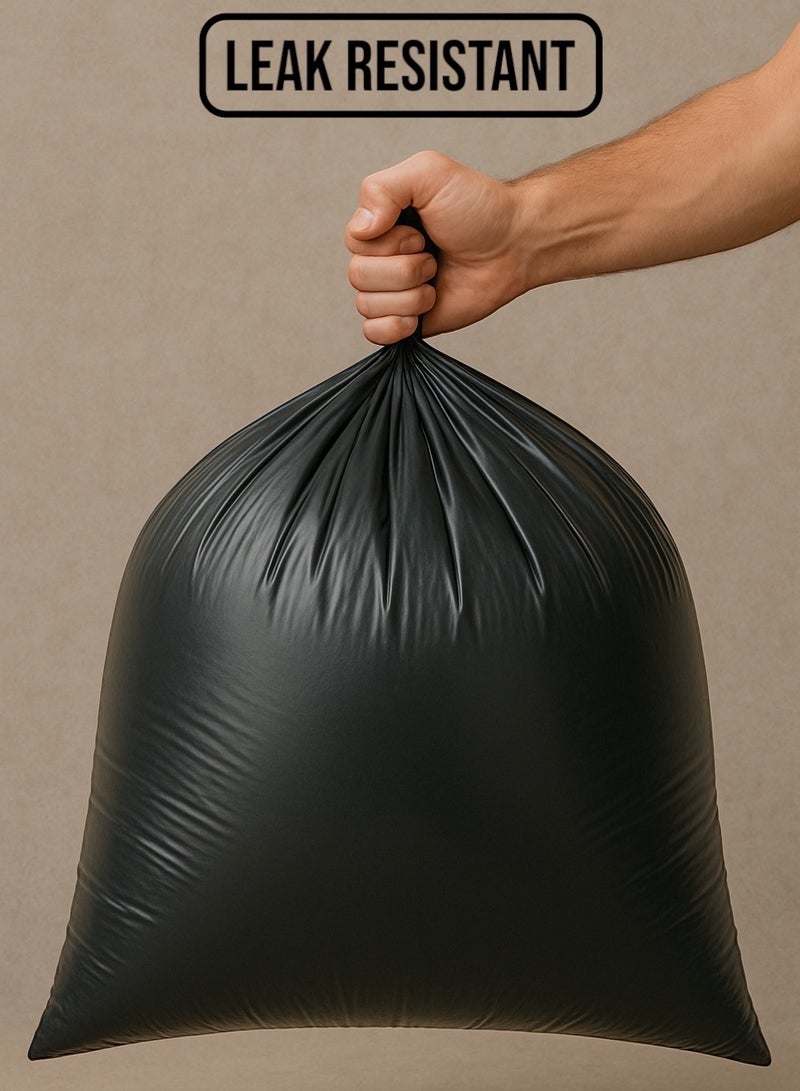 Rasa Large Garbage Bags – 64 Gallons, 80x110cm, 20 pcs per roll x 2 rolls (Total 40 pcs) – Black, Tear-Resistant, Eco-Friendly, Jasmine Scented  - Image 5