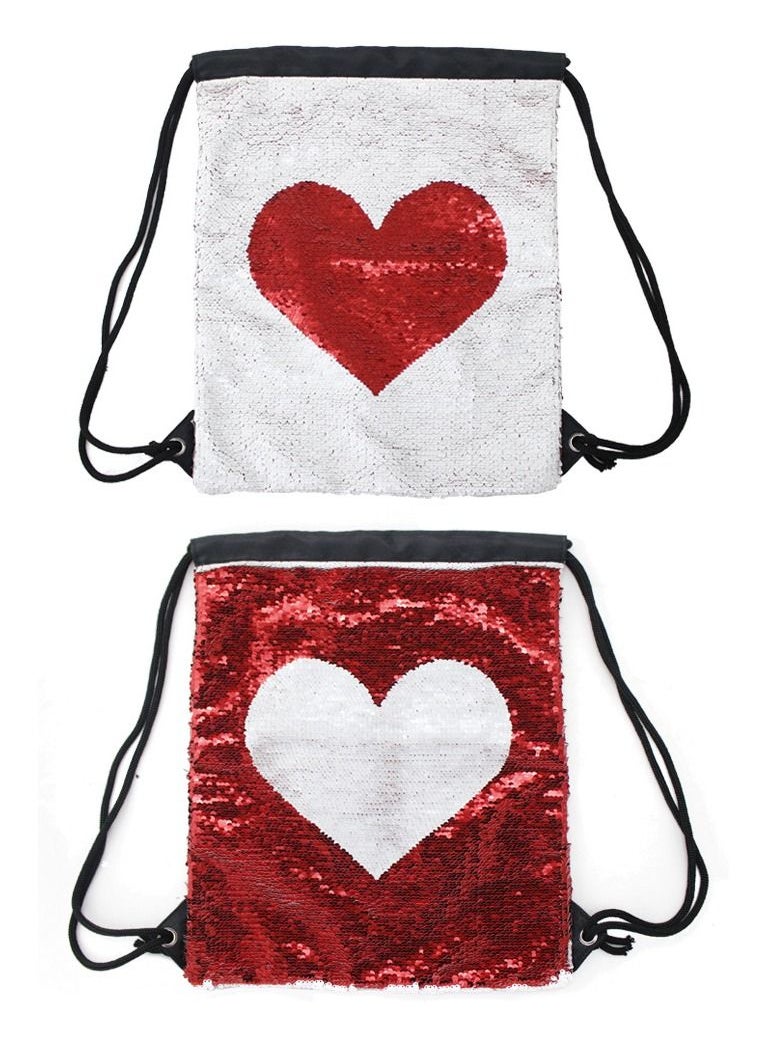 Reversible Sequin Drawstring Backpack