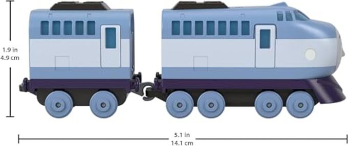 THOMAS & FRIENDS Fisher-Price die-cast Push-Along Kenji Toy Train Engine for Preschool Kids Ages 3 Years and Older - Image 3
