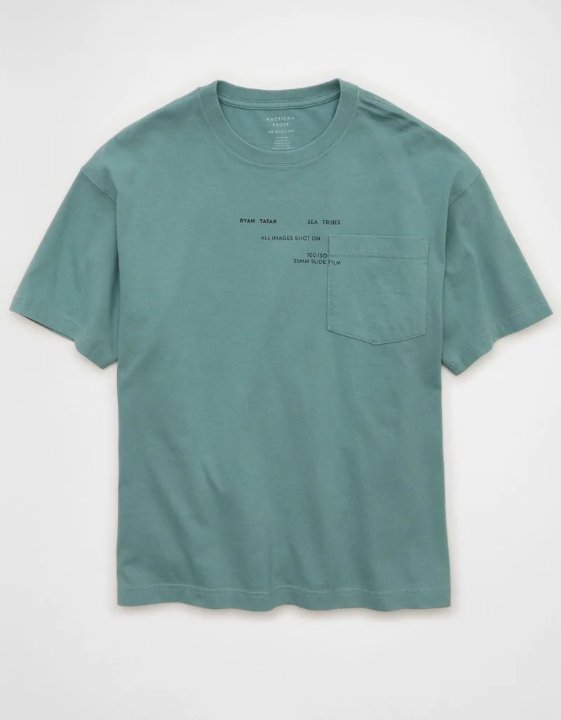 American Eagle  AE Boxy Destination Graphic T-Shirt for Women | Best Price UAE
