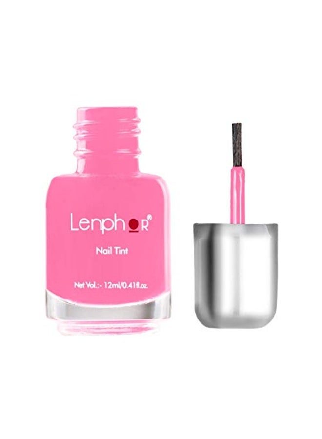 Lenphor Nail Paint Satin Gel Finish, Shiny Smooth Nail Colour, Long Lasting, Fade Resistant, Quick Dry, Glassy Finish, Glossy Luster Nail Polish, Satin Gel Finish, Warm Shade  (Pastel Mauve 12ml) - Image 4