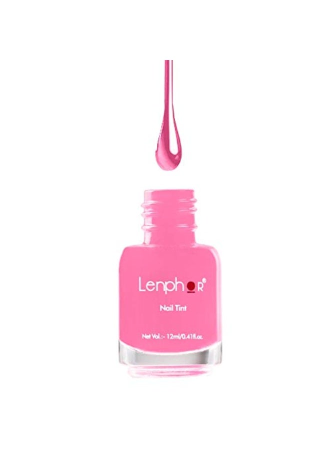Lenphor Nail Paint Satin Gel Finish, Shiny Smooth Nail Colour, Long Lasting, Fade Resistant, Quick Dry, Glassy Finish, Glossy Luster Nail Polish, Satin Gel Finish, Warm Shade  (Pastel Mauve 12ml) - Image 3