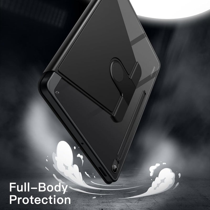 Jetech Rotating Case For Samsung Galaxy Tab S10 Fe Plus/S10 Fe+ 13.1-Inch With S Pen Holder, 360 Degree Rotation Protective Stand Cover Clear Back, Auto Wake/Sleep Black - Image 4