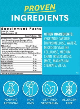 Zenwise Digestive Enzymes - Probiotic Multi Enzymes with Probiotics and Prebiotics for Digestive Health + Bloating Relief for Women and Men, Bromelain and More for Gut Health and Digestion - 100 Count - pzsku/Z0D450BCA84F42764E1C5Z/45/_/1691032721/48479007-61ed-4ad2-8003-5ed1a8893b12