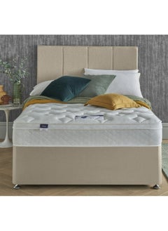 Bed and Mattress Home Silentnight Upholstered Single Size ( 100 X 200 ) Beige Color Bed 