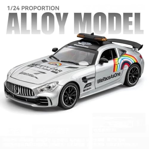 PLUSPOINT Die cast Metal AMG-GT3 F1 Edition 1:24 Car Realistic Scale Model, Pull Back Diecast Classic Vehicles Alloy Simulation Supercar with Lights and Sound Collection and Gift for Aldult, Kids - Image 2