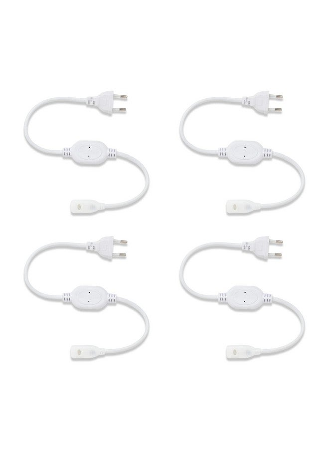 Murphy 220V AC PIN Connector/Adaptor/Cable for LED (SMD 2835-120 LED/Mtr.) Rope Light (Pack of 4) - Image 1