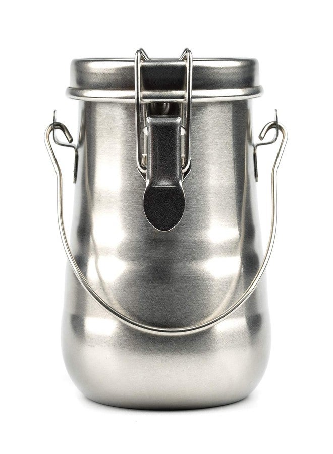 LOONENG Stainless Steel Paint Brush Washer, Airtight Brush Cleaner Jar with Clip-On Lid, Rubber Gasket and Removable Strainer, Portable Oil Paint Brush Cleaner for Oil, Acrylic, Watercolor Painting - Image 1