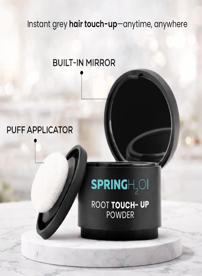 Spring H2O Root Touch Up Hair Powder | Instant Grey Root & Bald Spot Coverage | Fuller, Denser Hair Look | Sweat Resistant Matte Finish | Hairline Fill Powder | Long-Lasting Flawless Application | 4gm - Image 2