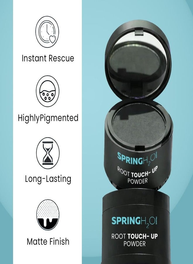 Spring H2O Root Touch Up Hair Powder | Instant Grey Root & Bald Spot Coverage | Fuller, Denser Hair Look | Sweat Resistant Matte Finish | Hairline Fill Powder | Long-Lasting Flawless Application | 4gm - Image 3