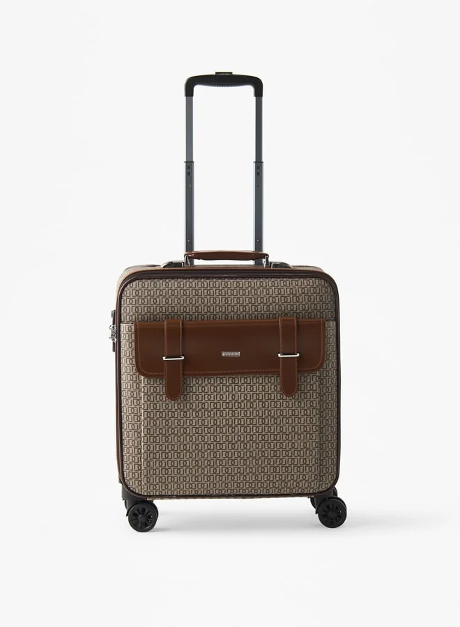 دوتشيني Men Solid Softcase Trolley Bag with Retractable Handle