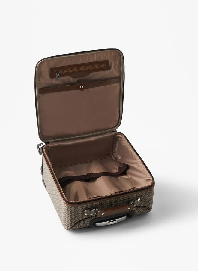 دوتشيني Men Solid Softcase Trolley Bag with Retractable Handle