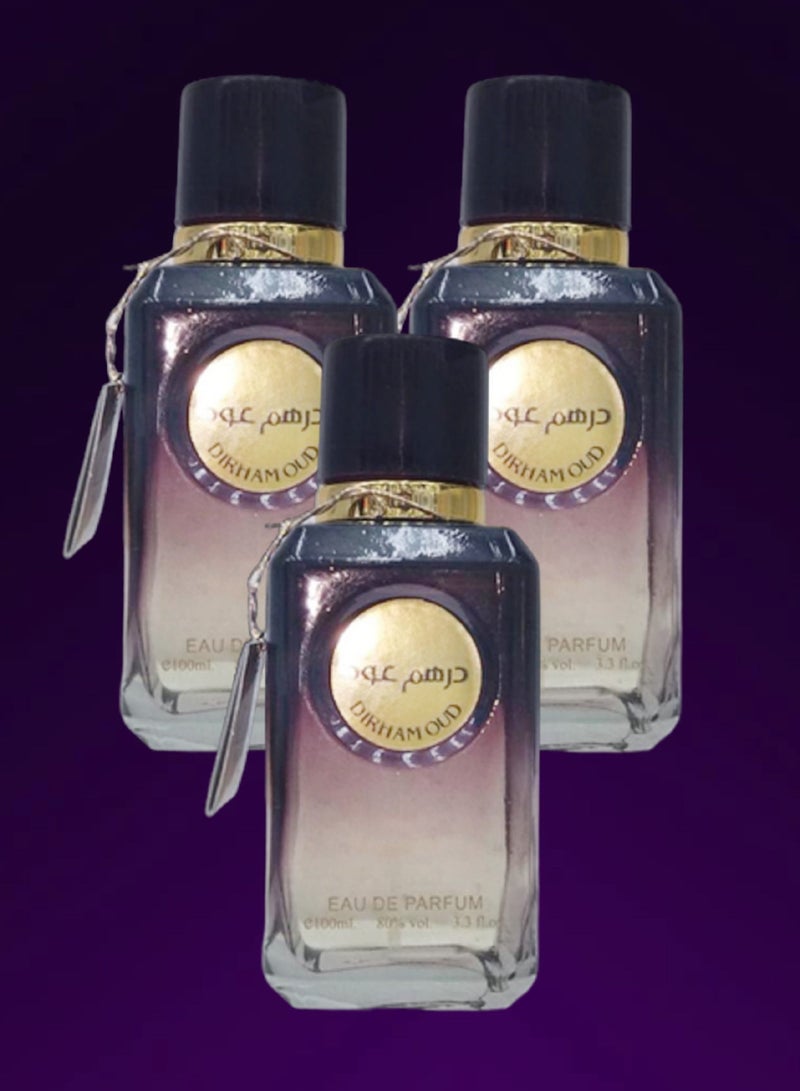 Dirham 3 Pieces Dirham Oud Perfume 100 Ml EDP - Image 1