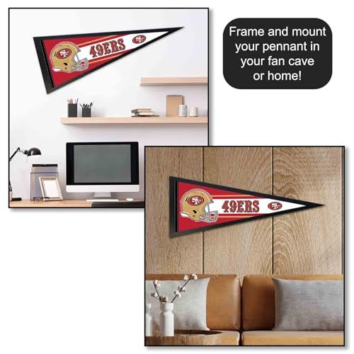 WinCraft San Francisco 49ers Official 30 inch Large Pennant - Image 4