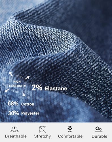 roswear Women's Capri Pants Mid Rise Skinny Ripped Stretchy Cropped Distressed Jeans Light Blue Large - Image 4
