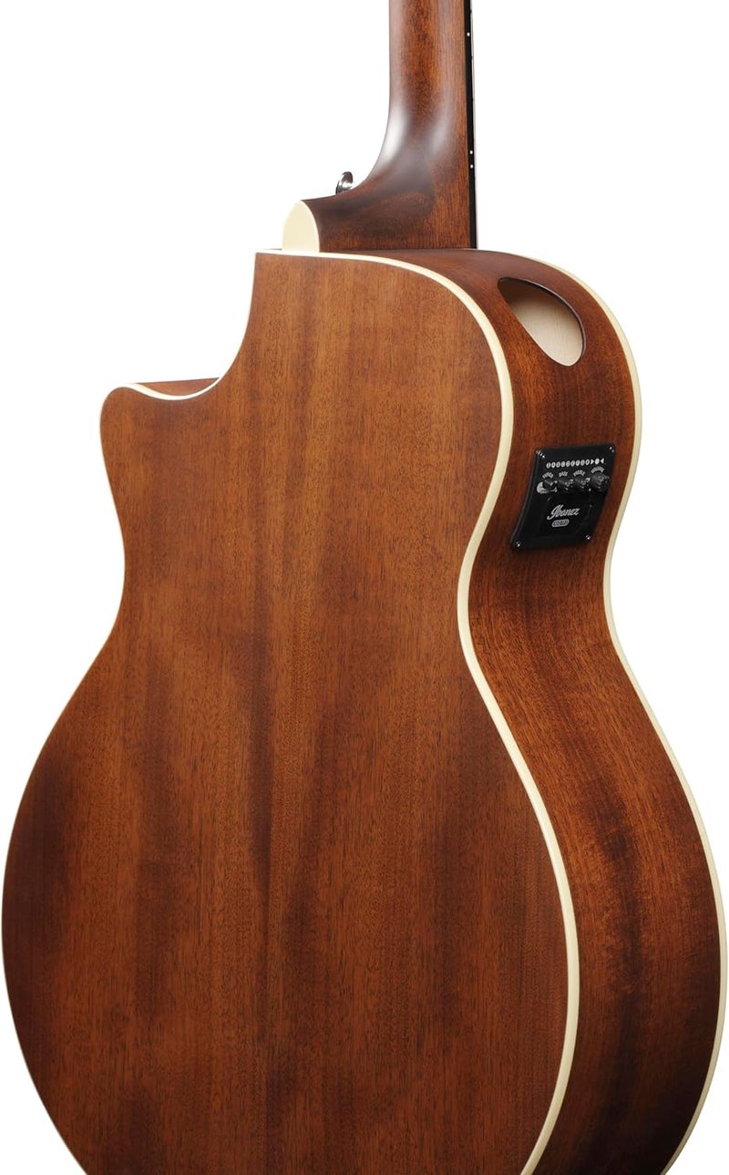 Ibanez AE100 Electric Acoustic Guitar - Dark Tide Blue Flat - Image 3