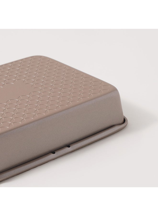 ALBERTO Roaster Pan In Gold With Clovers Texture 40X28Cm - Image 5