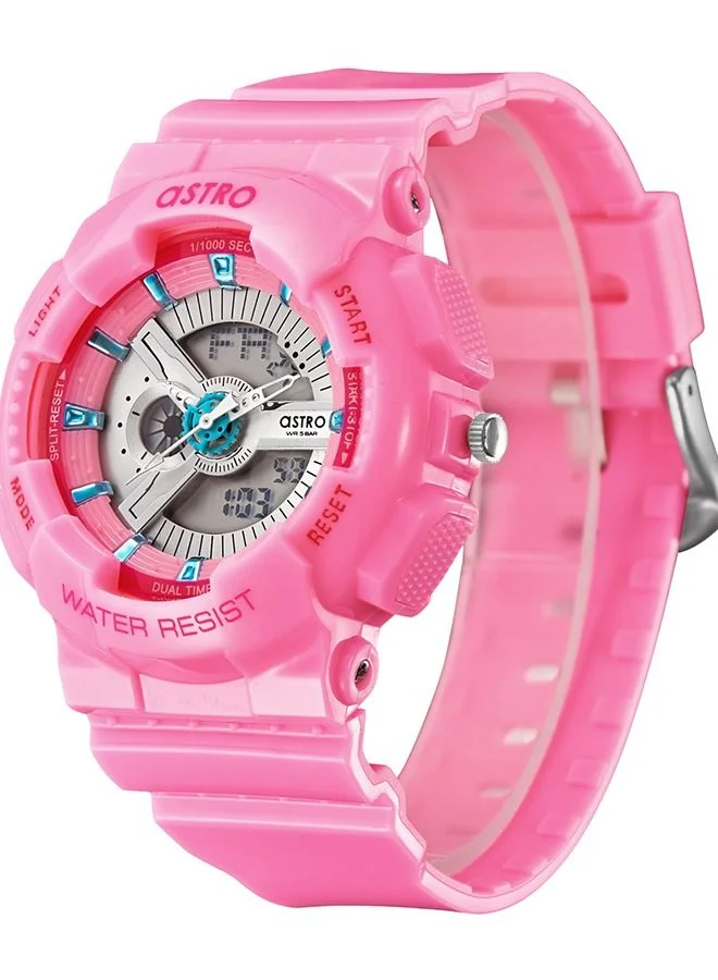 ASTRO ASTRO Women's Analog-Digital Pink Dial Watch - A22707-PPPW
